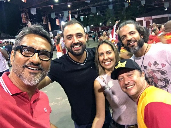 Haroldo e Marcelo com Robson Guimarães, Vanessa Morett e Maurício Antunes